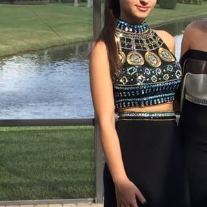Jovani Beaded Two Piece Prom Dress